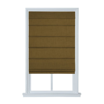 Textured Cordless Room Darkening Roman Shades