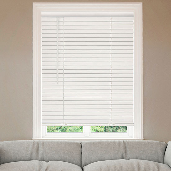 Home Expressions 2" Cut-to-Width Cordless Faux Wood Blinds