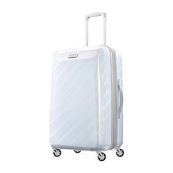 American Tourister Moonlight Iridescent 25 Inch Hardside Expandable Lightweight  Luggage, Color: White - JCPenney