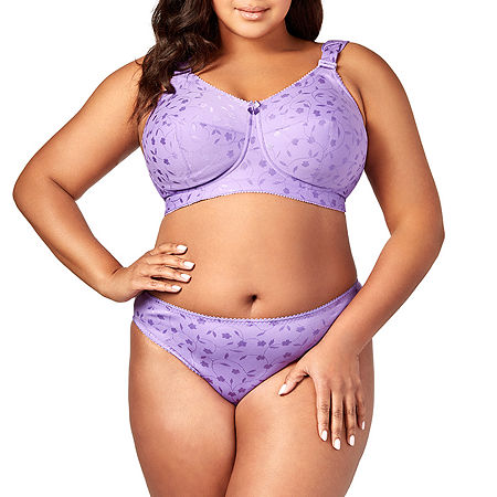 Elila Super Curves Full Coverage Softcup Bra 1305, J, Purple