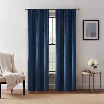 Vue Velvet Light-Filtering Rod Pocket Set of 2 Curtain Panel