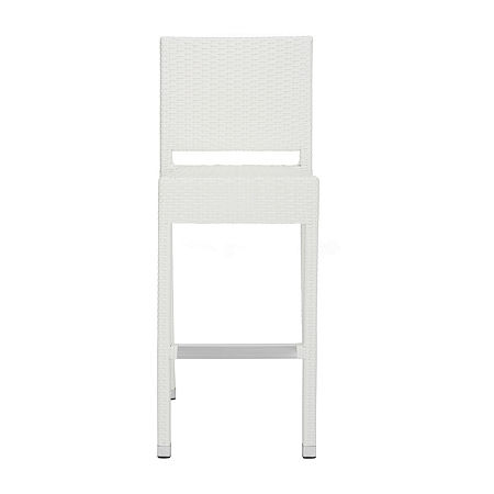 Bethel Patio Collection Bar Stool, One Size, White