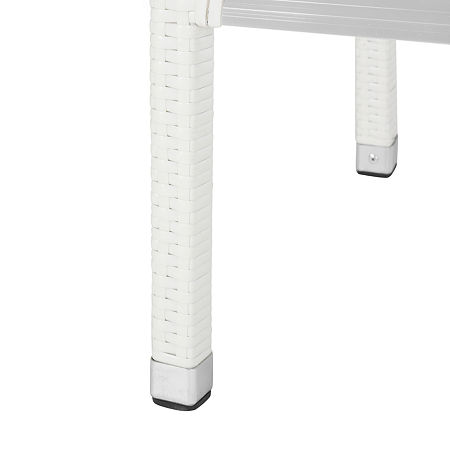 Bethel Patio Collection Bar Stool, One Size, White