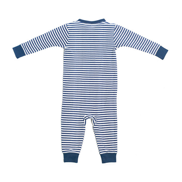 Jaclyn Magazine Stripe Family Sleep Baby Unisex Long Sleeve One Piece Pajama