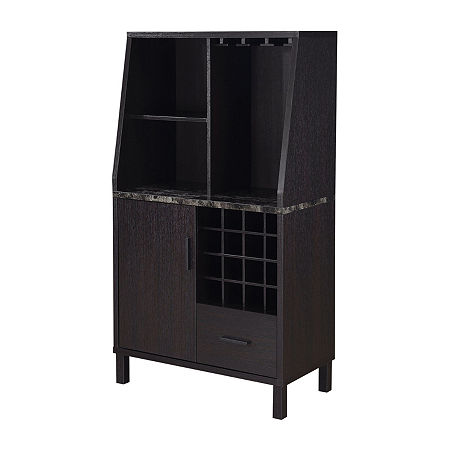 Newport Wine Storage Bar, One Size, Brown