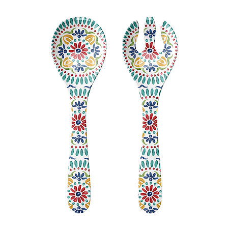 Tarhong Rio Medallion Salad Server, One Size, Multiple Colors