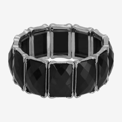 1928 Silver Tone Womens Stretch Bracelet