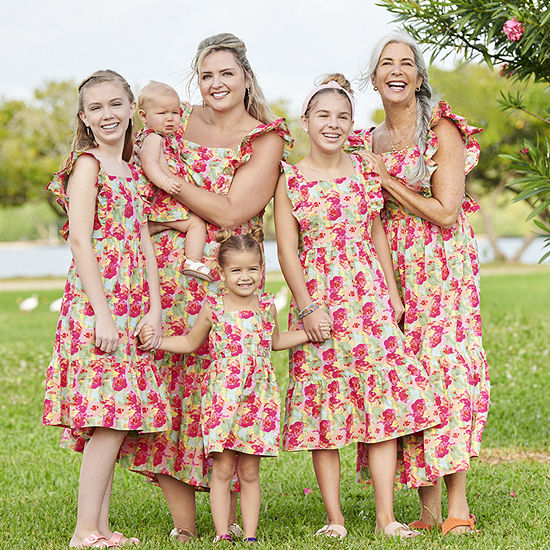 Mommy & Me Floral Family Matching Maxi Dresses