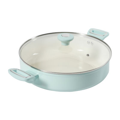 Martha Stewart Ceramic Non-Stick 12" Everyday Pan with Lid