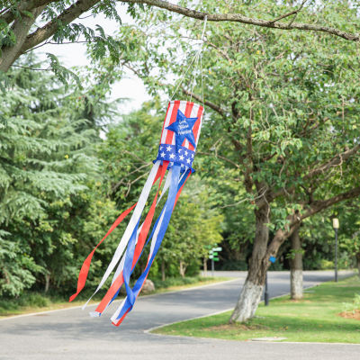 Glitzhome Star Windsocks 4th of July Yard Art