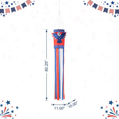 Glitzhome Eagle Windsocks 4th of July Yard Art