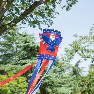 Glitzhome Eagle Windsocks 4th of July Yard Art