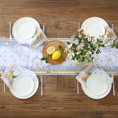 Elrene Home Fashions Capri Lemon Table Runner