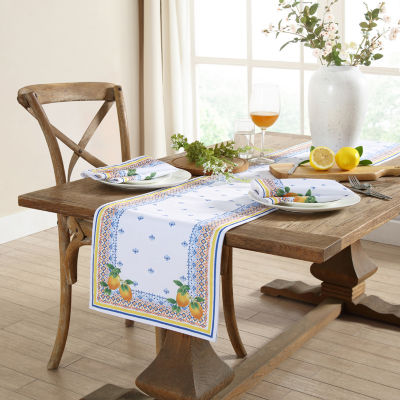 Elrene Home Fashions Capri Lemon Table Runner