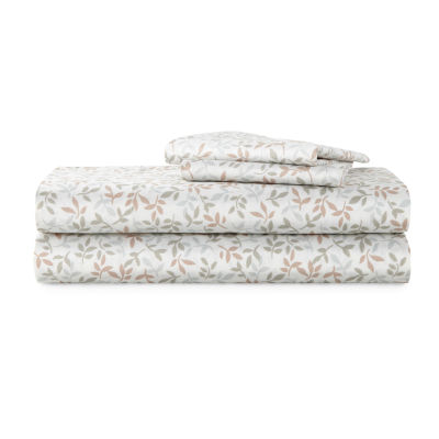 Home Expressions Cool and Crisp Cotton Percale Sheet Set