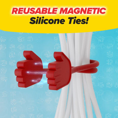 As Seen On TV Ruby Holding Hands Magnetic Silicone 8-pc. Hanger Grip Clips