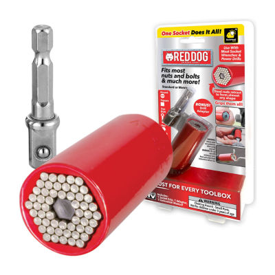 As Seen On TV Red Dog Socket With Drill Adapter Car Organizer