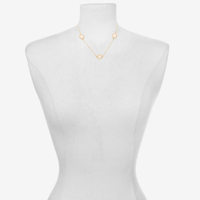 Bijoux Bar Delicates Gold Tone 16 Inch Chain Necklace