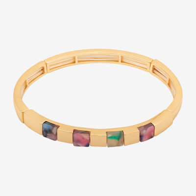 Bijoux Bar Delicates Gold Tone Womens Stretch Bracelet