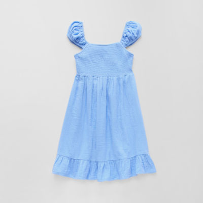 Thereabouts Little & Big Kid Girls Short Sleeve Cap A-Line Dress
