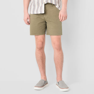 mutual weave Mens 7" Stretch Fabric Drawstring Waist Chino Short