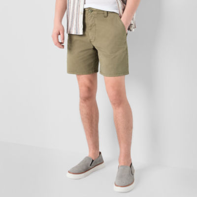 mutual weave Mens 7" Stretch Fabric Drawstring Waist Chino Short