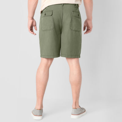 St. John's Bay Hiking Mens 10" Mid Rise Big and Tall Stretch Fabric Cargo Short