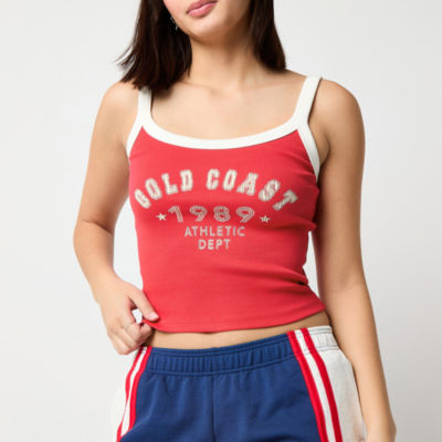 Arizona Womens Juniors Scoop Neck Tank Top