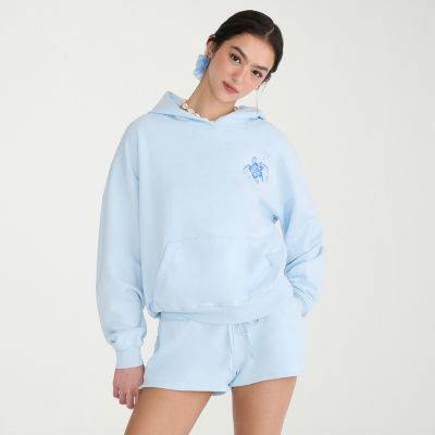 AEROPOSTALE Womens Juniors Long Sleeve Fleece Hoodie