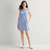 St. John's Bay Womens Sleeveless A-Line Dress - JCPenney