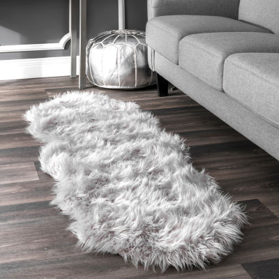 nuLoom Soft Faux Sheepskin Rug