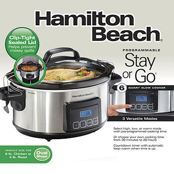 Hamilton Beach Sear & Cook Stock Pot Slow Cooker with Stovetop