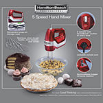 Hamilton Beach Professional 5 Speed Hand Mixer with Snap-on Case