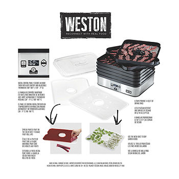 Weston 6 Tray Digital Food Dehydrator Plus 75-0450-W