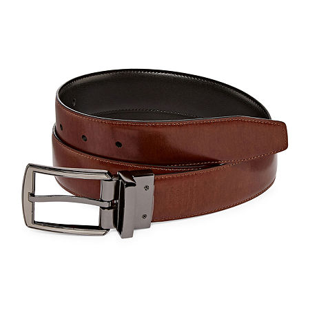 Stafford Mens Reversible Belt, Xl (44-46), Multiple Colors