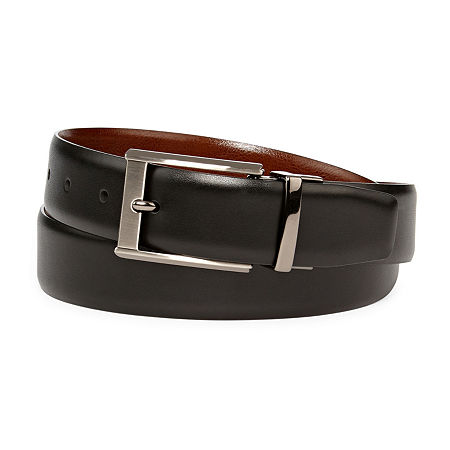 Stafford Mens Reversible Belt, M (34-36), Multiple Colors