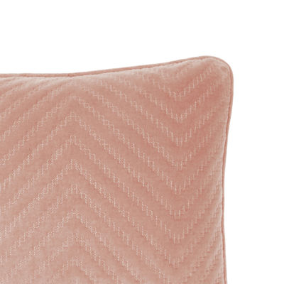 Fieldcrest Luxury Cotton Chevron Velvet Oblong Throw Pillow