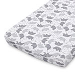The Peanutshell Grey Elephant/Stripes 2-pc. Changing Pad Cover