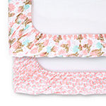 The Peanutshell Butterfly/Ditsy Floral 2-pc. Changing Pad Cover