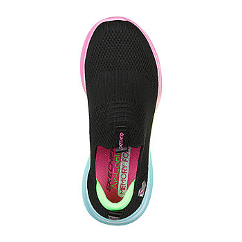 Skechers Ultra Flex Sherbet Step Little Girls Sneakers, Color: Black Multi JCPenney