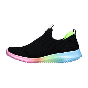 undskyldning trimme bliver nervøs Skechers Ultra Flex Sherbet Step Little Girls Sneakers, Color: Black Multi  - JCPenney