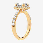 Signature By Modern Bride Womens 2 CT. T.W. Lab Grown White Diamond 14K Gold Oval Halo Engagement Ring