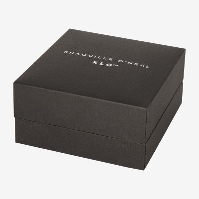 Shaquille O'Neal XLG Mens Black Cubic Zirconia Stainless Steel 2 Pair Earring Set