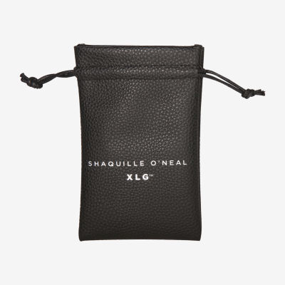 Shaquille O'Neal Xlg Black Stainless Steel Solid Curb Chain Necklace