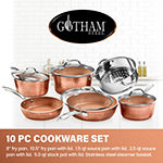 Gotham Steel Hammered Copper 10-pc Nonstick Cookware Set