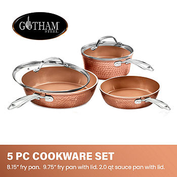 Gotham Steel - Stackmaster 5-Piece Cookware Set - Copper