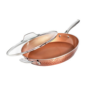 Gotham Steel Stackmaster 10-pc. Aluminum Dishwasher Safe Non-Stick Cookware  Set, Color: Copper - JCPenney