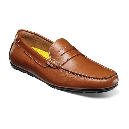 Florsheim Mens Motor Penny Loafers, 9 Medium, Brown