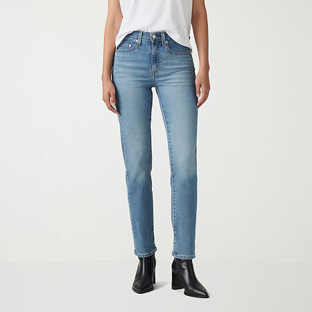 Levi's Womens 724 High Rise Straight Jeans, 32, Blue
