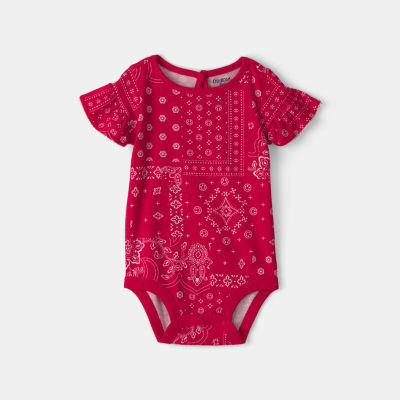 Oshkosh Baby Girls Round Neck Short Sleeve Bodysuit